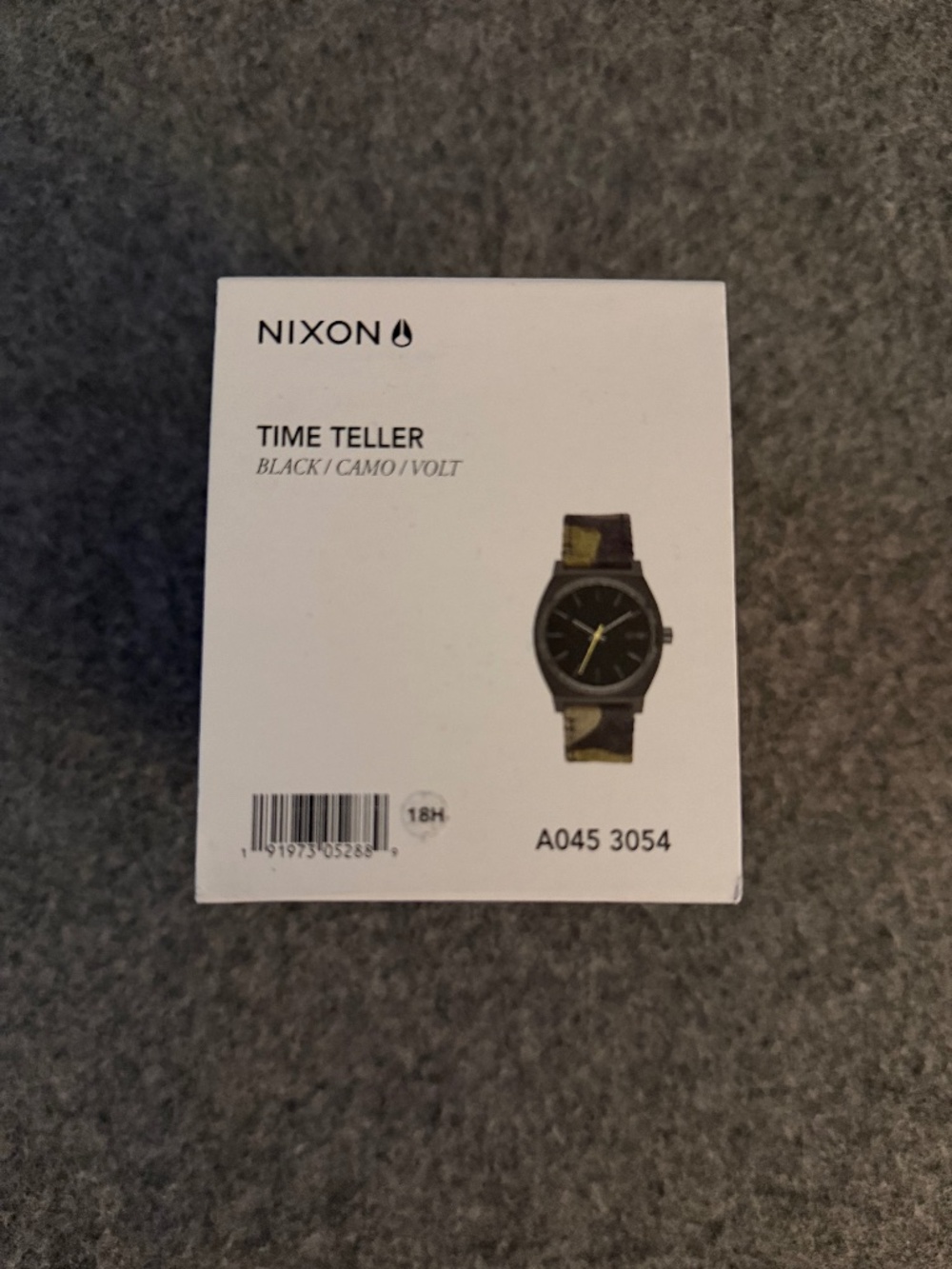 NIXON Time Teller 37mm Black/Camo/Volt Watch
